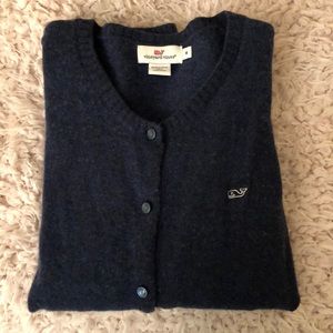 Vineyard Vines 100% Lambs Wool Crew Neck Cardigan